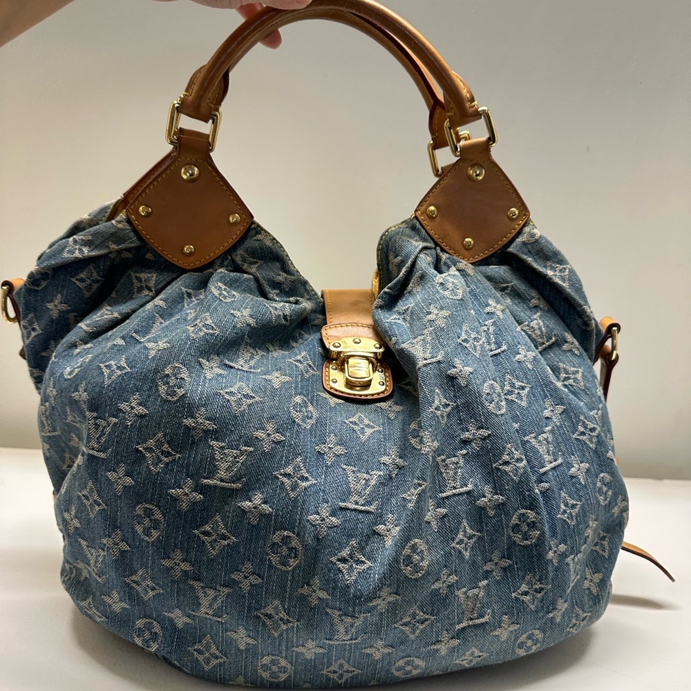 Blue Denim Designer Handbag